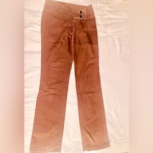 bebe Women's Brown Straight Leg Jeans